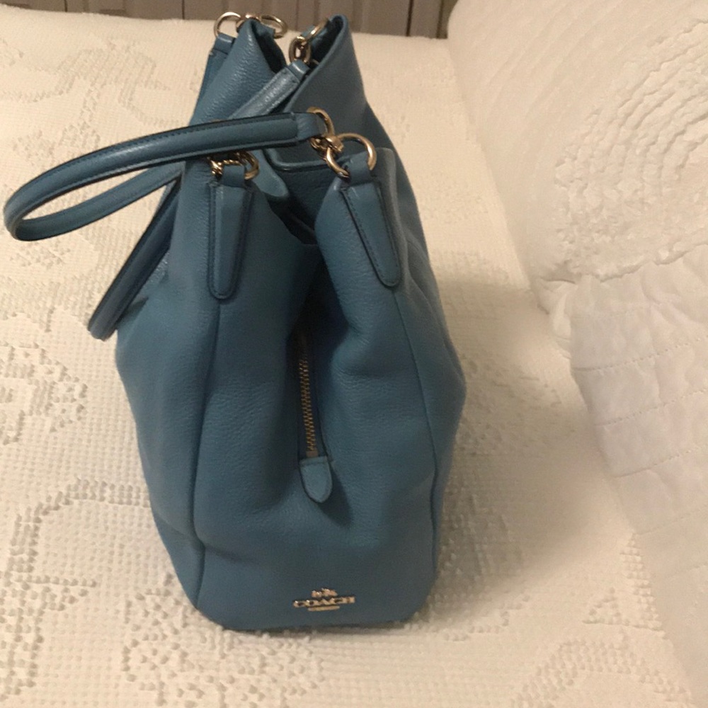 Genuine Coach pebbled leather handbag